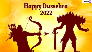 Dussehra 2022 Wishes & Ram Ravan Yudh Images: Happy Dasara Messages, HD Wallpapers, Greetings and SMS To Celebrate the Hindu Occasion